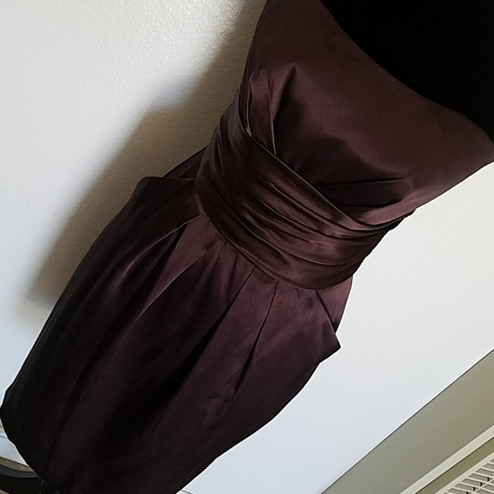Davids Bridal Chocolate brown Bridesmaids dress
